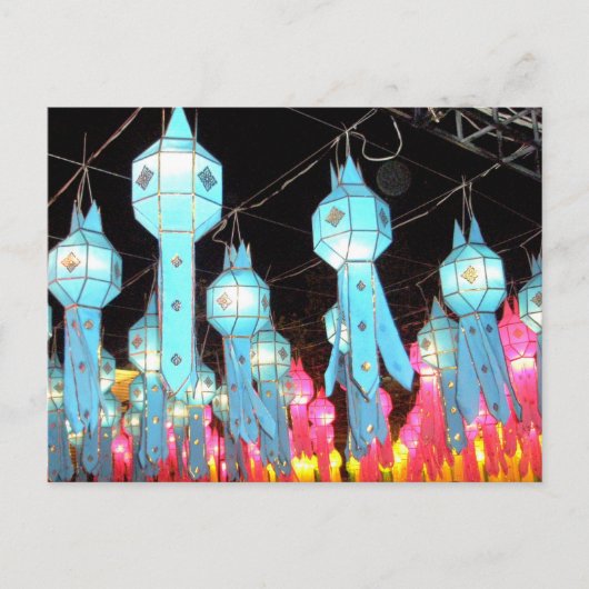 Blue Chiang Mai Briefkaart (Voorkant)