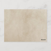 Blue Chic Chevron Table Number Briefkaart (Achterkant)