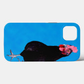 Blue Chicken Strut, iPhone 13 Hoesje (Achterkant (horizontaal))