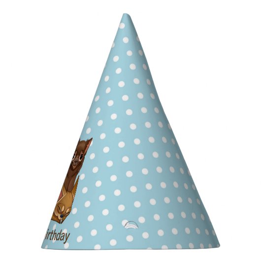 Blue Chihuahua Party Pet Feesthoedjes (Rechts)