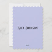 Blue Childish Birthday Invitation Card – Fun Kid Feestdagenkaart (Achterkant)