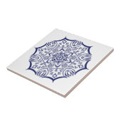 Blue China design Tegeltje (Zijkant)