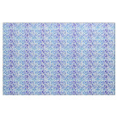 Blue China Hand Drawn Floral Pattern Stof (Fat Quarter)