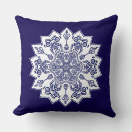 Blue China Mandela Kussen