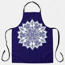 Blue China Mandela Schort