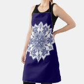 Blue China Mandela Schort (Insitu)