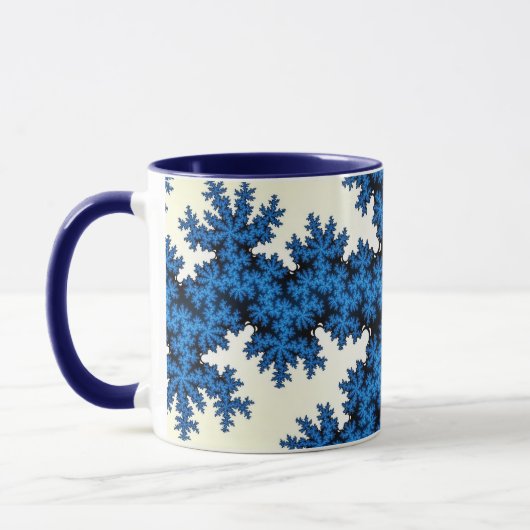 Blue China Snowflake Mok (Links)