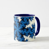 Blue China Snowflake Mok (Voorkant rechts)