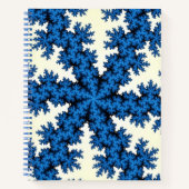 Blue China Snowflake Notitieboek (Voorkant)