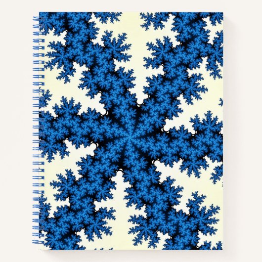 Blue China Snowflake Notitieboek (Voorkant)