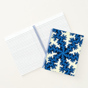 Blue China Snowflake Notitieboek