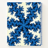 Blue China Snowflake Notitieboek (Achterkant)
