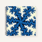 Blue China Snowflake Notitieboek (Voorkant)