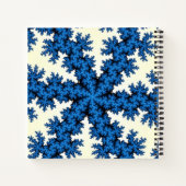 Blue China Snowflake Notitieboek (Achterkant)