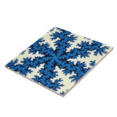 Blue China Snowflake Tegeltje (Zijkant)