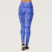 Blue China Snowflake Women Leggings (Achterkant)