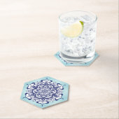 Blue China Style with creatures Kartonnen Onderzetters (Insitu)