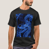 Blue Chinese Dragon Art Graphic T-shirt (Voorkant)
