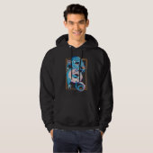 Blue Chinese Dragon Hoodie (Voorkant volledig)