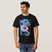 Blue Chinese Dragon T-Shirt (Voorkant volledig)