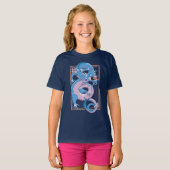 Blue Chinese Dragon T-Shirt (Voorkant volledig)