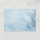 Blue Chinoiserie Baby shower Luier Raffle Kaart (Achterkant)