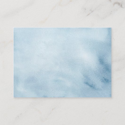 Blue Chinoiserie Baby shower Luier Raffle Kaart (Achterkant)