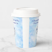 Blue Chinoiserie Baby Shower Tableware Set Papieren Bekers (Links)