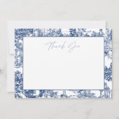 Blue Chinoiserie Bedankt (Voorkant)