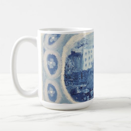 Blue Chinoiserie Bone China Mok (Links)