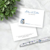 Blue Chinoiserie Books Afstuderen Advies Wensen Informatiekaartje