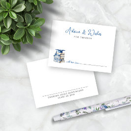 Blue Chinoiserie Books Afstuderen Advies Wensen Informatiekaartje