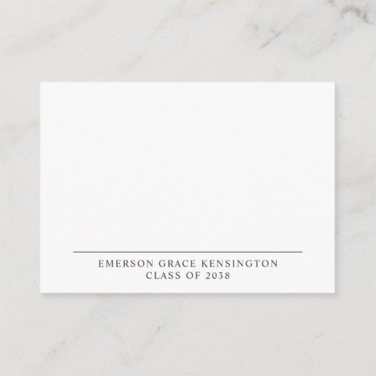 Blue Chinoiserie Books Afstuderen Advies Wensen Informatiekaartje (Achterkant)