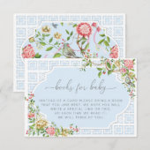 Blue Chinoiserie Books Request Kaart - Trianon (Voorkant / Achterkant)