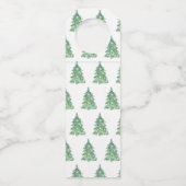 Blue Chinoiserie Christmas Flessenhanger (Achterkant)