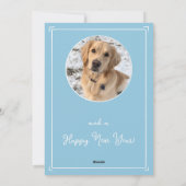 Blue Chinoiserie Christmas Kaart (Achterkant)