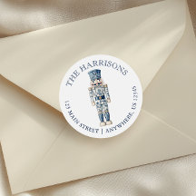 Blue Chinoiserie Christmas Nutcracker Adres