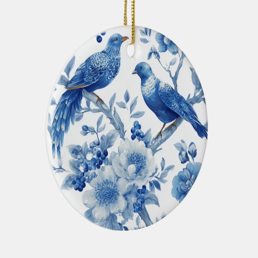 Blue Chinoiserie Christmas Ornament  (Rechts)