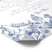 Blue Chinoiserie Dont Say Baby Shower Game Poster (Hoek)