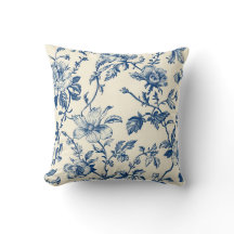Blue Chinoiserie Floral  Botanical