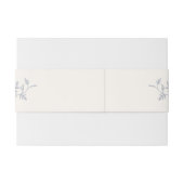 Blue Chinoiserie Floral Botanical Wedding Uitnodigingen Wikkel (Achterkant Voorbeeld)