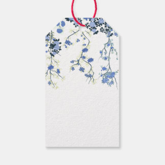 Blue Chinoiserie Floral Gift Label Cadeaulabel