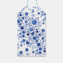 Blue Chinoiserie Floral Thank You Cadeaulabel