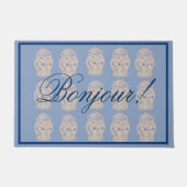 Blue Chinoiserie Ginger Jar Jars Doo Deurmat (Voorkant)