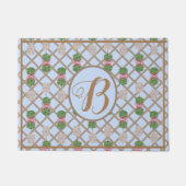 Blue Chinoiserie Ginger Jar Jars Topiary Basket Deurmat (Voorkant)