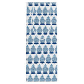 Blue Chinoiserie Ginger Jar Jars Wijn Cadeautas (Achterkant)