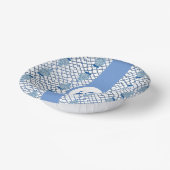 Blue Chinoiserie Hand Painted Ginger Jar Jars Bowl Papieren Kommen (Gebogen)