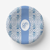 Blue Chinoiserie Hand Painted Ginger Jar Jars Bowl Papieren Kommen (Voorkant)