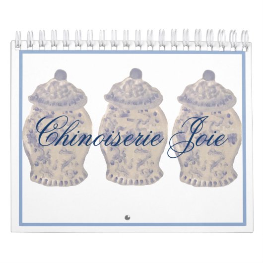 Blue Chinoiserie Hand Painted Ginger Jar Jars Kalender (Hoes)