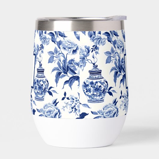 Blue Chinoiserie Monogram  (Links)